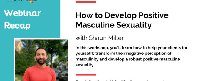 webinar graphic for shaun miller's positive masculinity