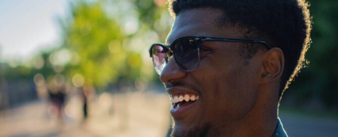 A man happy about sexual medicine