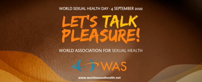 graphic depicting the theme of this year's world sexual health day, lets talk pleasure