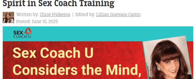 graphic depicting the sex coach u feature on datingnews.com