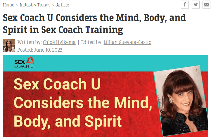 graphic depicting the sex coach u feature on datingnews.com